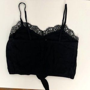Black crop top